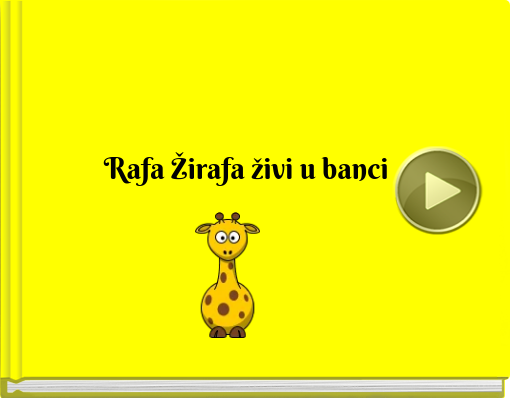 Book titled 'Rafa Žirafa živi u banci'