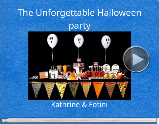Book titled 'The Unforgettable Halloween party'