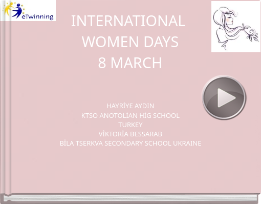 Book titled 'INTERNATIONAL WOMEN DAYS8 MARCH'