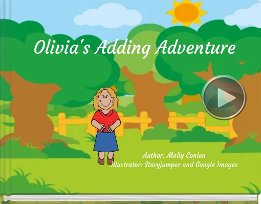 Book titled 'Olivia's Adding Adventure'