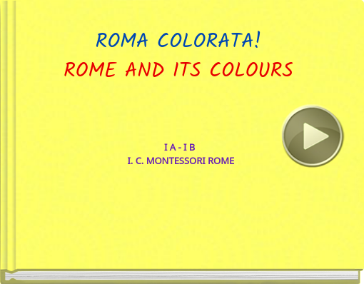 Book titled 'ROMA COLORATA!ROME AND ITS COLOURS'