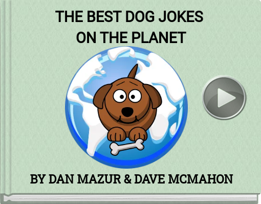 Book titled 'THE BEST DOG JOKES ON THE PLANET'