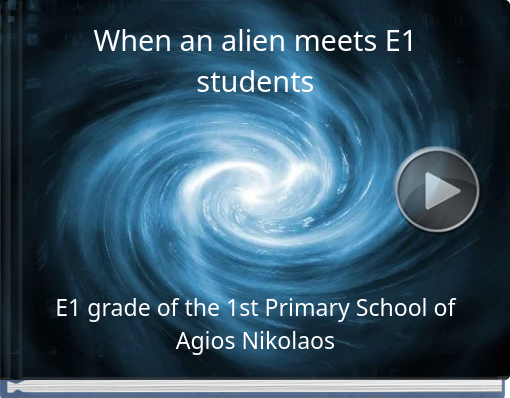 Book titled 'When an alien meets E1 students'