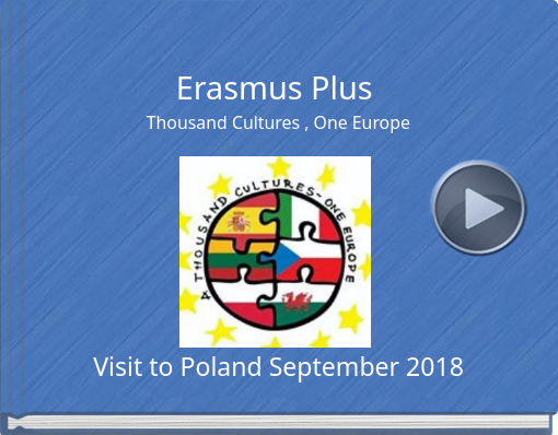Book titled 'Erasmus Plus Thousand Cultures , One Europe'