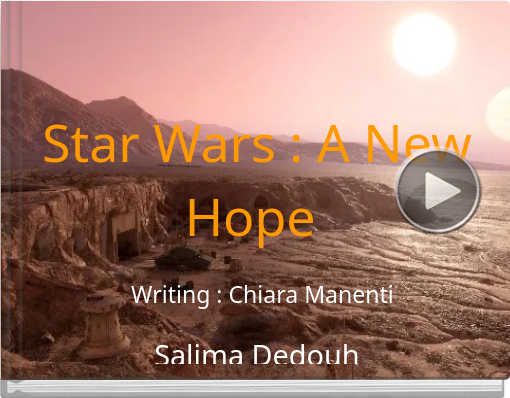 Book titled 'Star Wars : A New Hope Salima Dedouh'