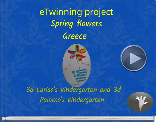 Book titled 'eTwinning projectSpring flowersGreece'