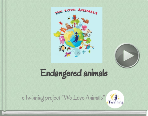 Book titled 'Endangered animals'