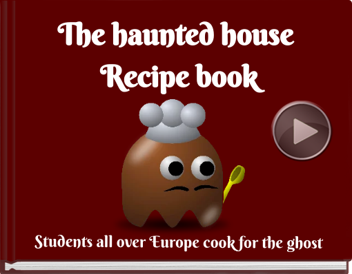 Book titled 'The haunted house﻿ Recipe book'