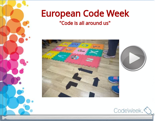Book titled 'European Code Week'Code is all around us''