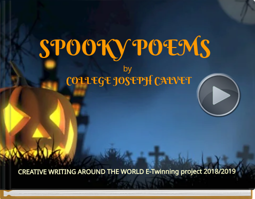 Book titled 'SPOOKY POEMS  by     COLLEGE JOSEPH CALVET'