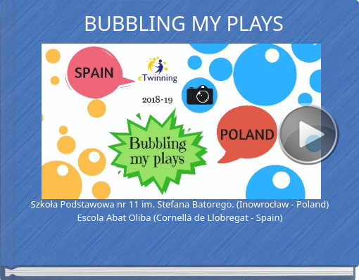 Book titled 'BUBBLING MY PLAYS'