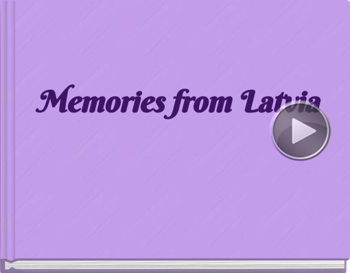 Book titled 'Memories from Latvia'