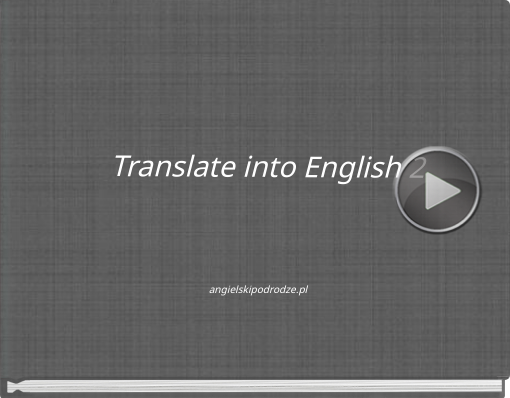 Book titled 'Translate into English 2'