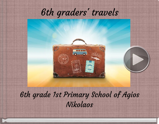 Book titled '6th graders' travels'