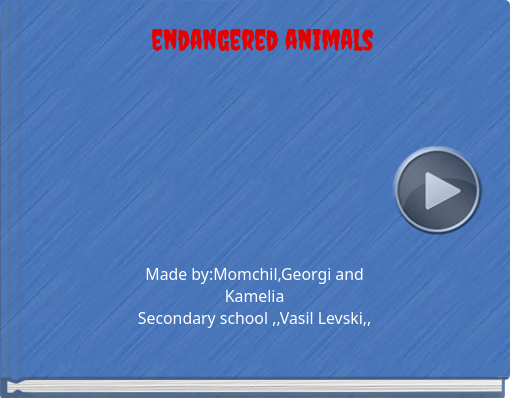 Book titled 'endangered animals'