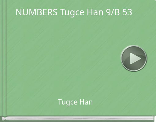Book titled 'NUMBERS Tugce Han 9/B 53'
