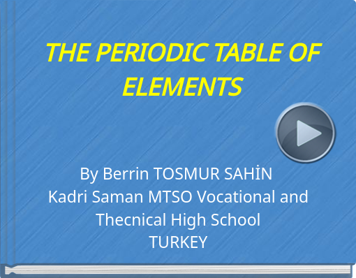Book titled 'THE PERIODIC TABLE OF ELEMENTS'