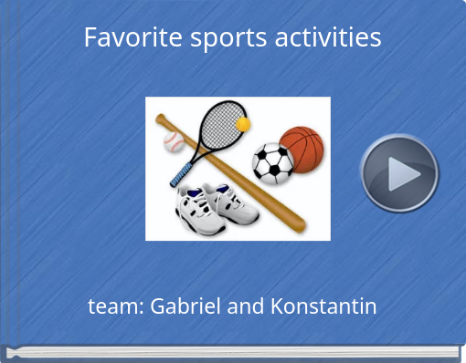Book titled 'Favorite sports activities'