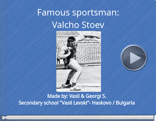 Book titled 'Famous sportsman:Valcho Stoev'