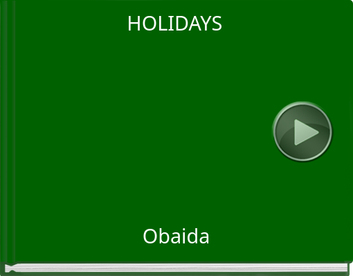 Book titled 'HOLIDAYS'