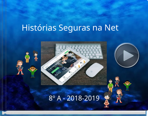 Book titled 'Histórias Seguras na Net'