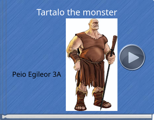 Book titled 'Tartalo the monster'