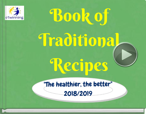 Book titled 'Book ofTraditional Recipes'