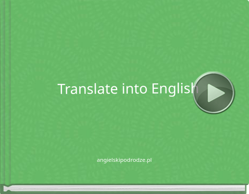 Book titled 'Translate into English'
