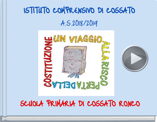 Book titled 'ISTITUTO COMPRENSIVO DI COSSATOA.S.2018/2019'