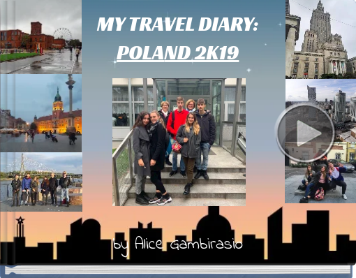 Book titled 'MY TRAVEL DIARY:POLAND 2K19'