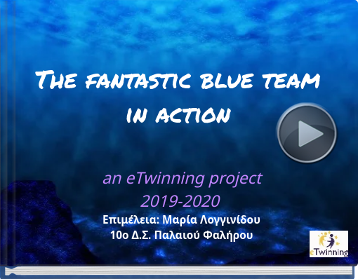 Book titled 'The fantastic blue team in action'