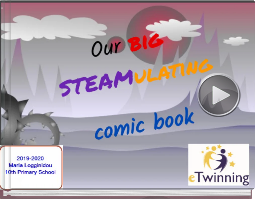 Book titled 'Our big STEAMulatingcomic book'