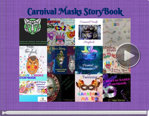 Book titled 'Carnival Masks StoryBook'