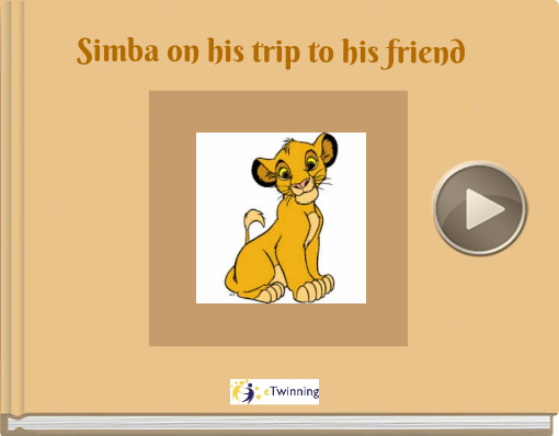 Book titled 'Simba on his trip to his friend'
