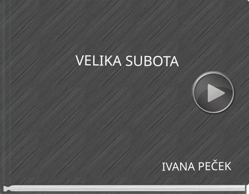 Book titled 'VELIKA SUBOTA'