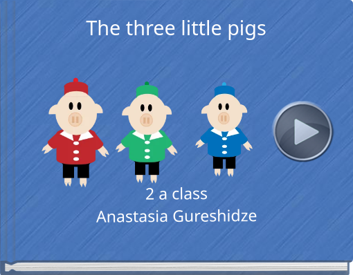 Book titled 'The three little pigs'