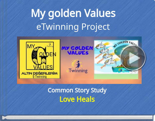 Book titled 'My golden ValueseTwinning Project'
