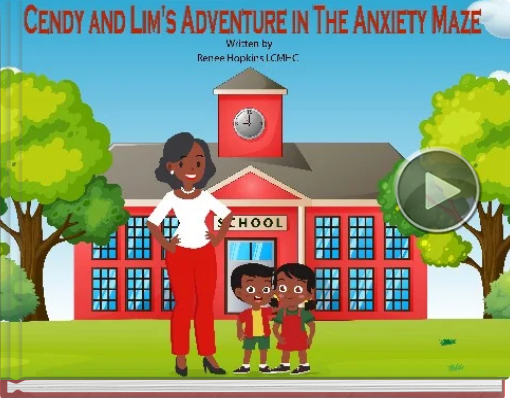 Book titled 'Cendy and Lim's Adventure in the Anxiety Maze'