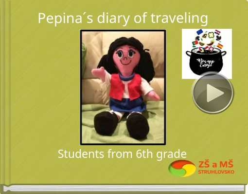 Book titled 'Pepina´s diary of traveling'