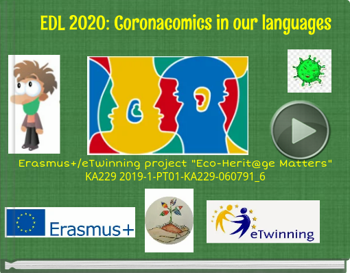 Book titled 'EDL 2020: Coronacomics in our languages'