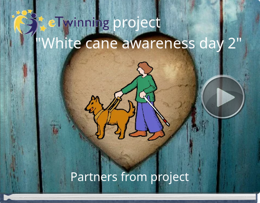 Book titled 'project 'White cane awareness day 2''