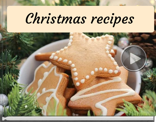 Book titled 'Christmas recipes '