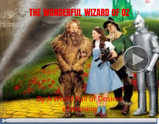 Book titled 'THE WONDERFUL WIZARD OF OZ'