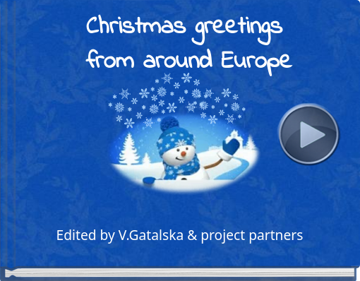 Book titled 'Christmas greetings from around Europe'