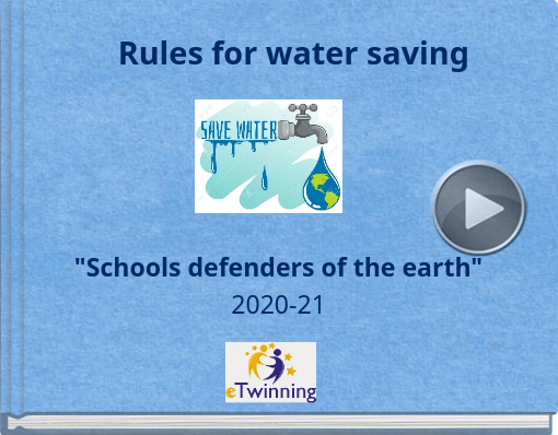 Book titled 'Rules for water saving'