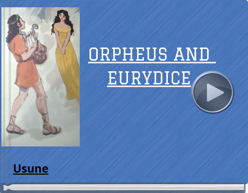 Book titled 'ORPHEUS AND EURYDICE'