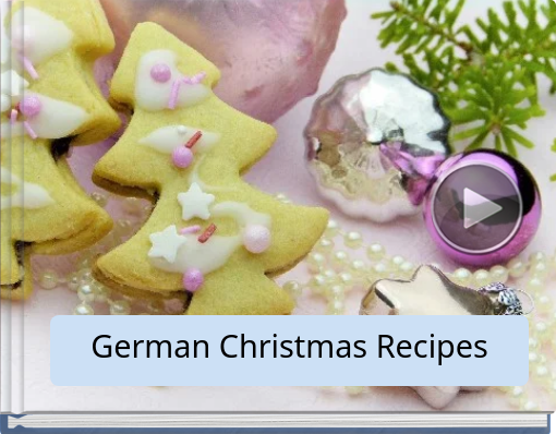Book titled 'German Christmas Recipes'