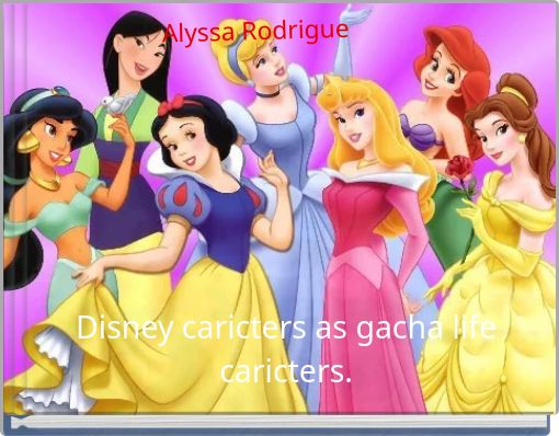 Disney caricters as gacha life caricters.