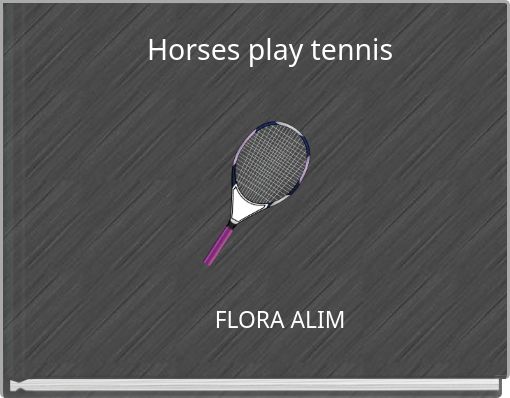 Horses play tennis