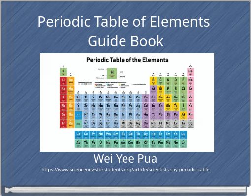 Periodic Table of Elements Guide Book